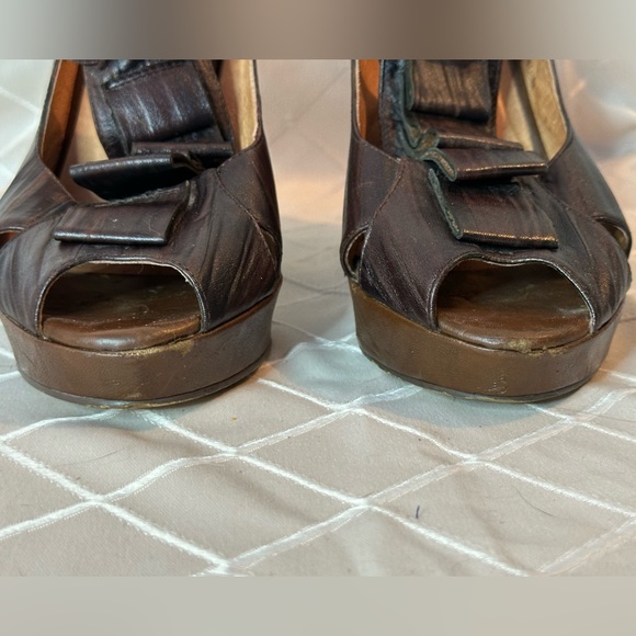 Also Brown Platform Sandals, size 39 - Picture 2 of 16